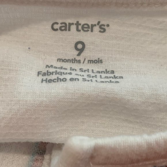 Carter's White Boho Embroidered Look Shacket Size 9 Months - Picture 12 of 15